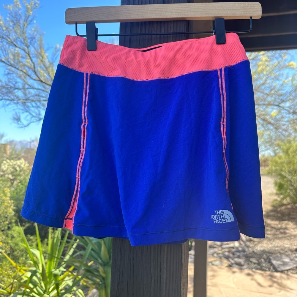 The North Face Blue and Pink Running Skort